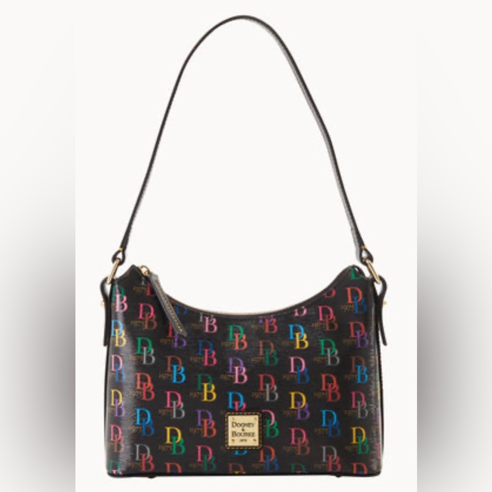Dooney & Bourke Baguette Multicolor Logo Bag